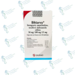 Biktarvy 50mg/200mg/25mg (bictegravir emtricitabina tenofovir )