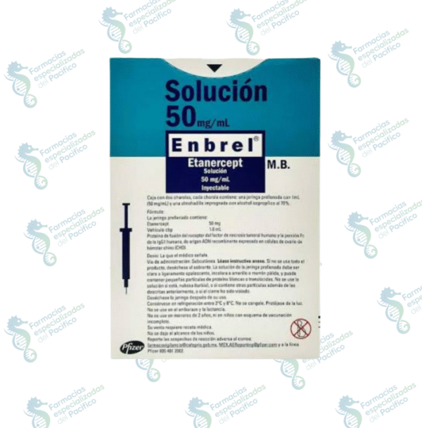 Enbrel 50 mg (Etanercept)2 jeringas prellenadas – Farmacias del Pacifico
