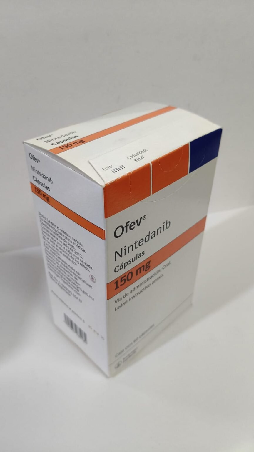 Ofev 150mg (Nintedanib) 60 capsulas – Farmacias del Pacifico