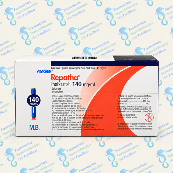 Repatha 140 mg (Evolocumab) jeringa prellenada