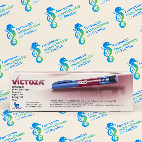 Victoza 6mg/ML (liraglutida) caja con 2 jeringas prellenadas