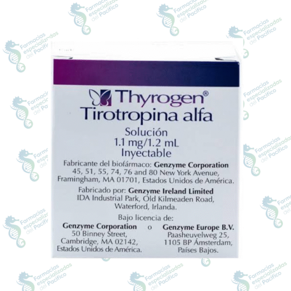 Thyrogen 0.9mg (tirotropina alfa) 2 ampolletas