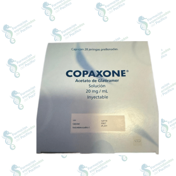 Copaxone 20mg/ML (acetato de glatiramer) 20 jeringas prellenadas