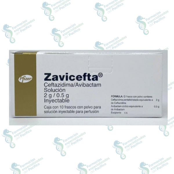 Zavicefta 2g/0.5g (ceftazidima/avibactam) 10 frascos