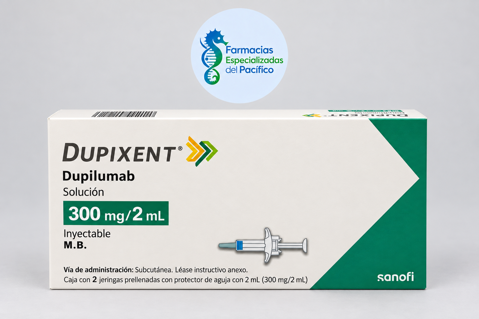 Dupixent 300mg (Dupilumab) 2 jeringas prellenadas Imagen 2
