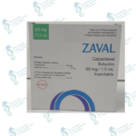 Jevtana, Zaval 60mg/1.5 ML (cabazitaxel) solución.