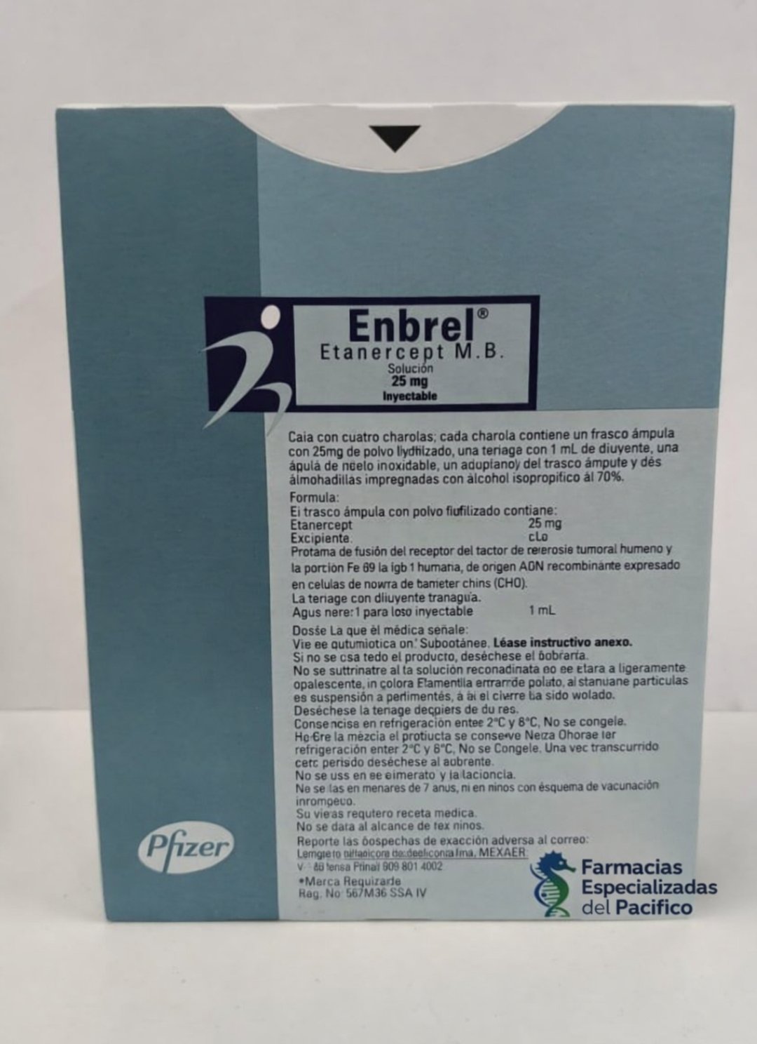 Enbrel 25 mg (Etarnercept) 4 jeringas prellenadas
