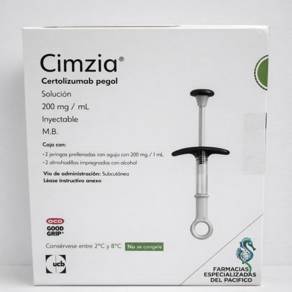 Cimzia 200mg/ML (certolizumab pegol) 2 jeringas prellenadas