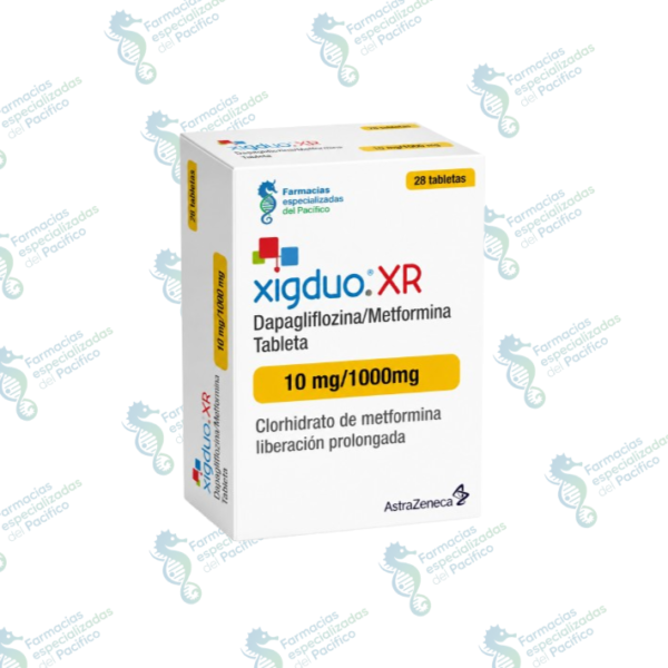 Xigduo XR Dapagliflozina / Metformina 10 mg / 1000 mg tabletas