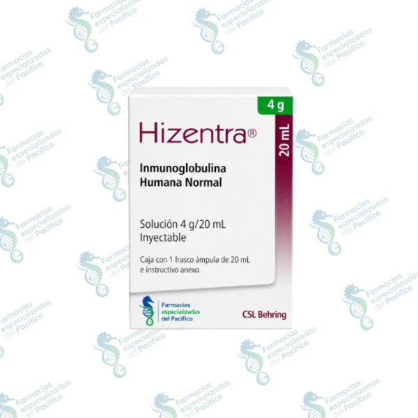 Hizentra Inmunoglobulina Humana Normal 4 g / 20 mL solución inyectable