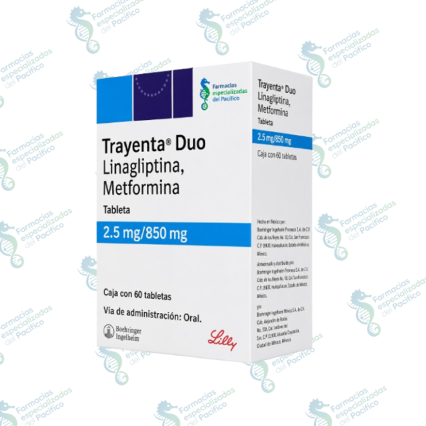 Trayenta Duo 2 5 mg/850 mg tabletas (Linagliptina / Metformina)