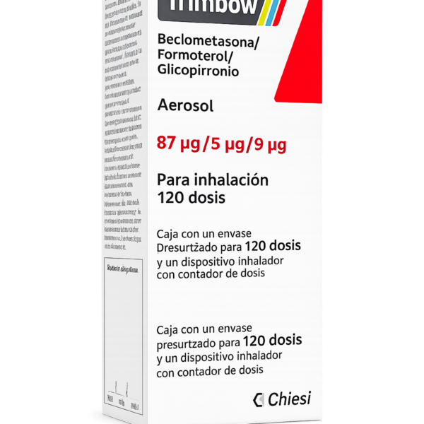 Trimbow Aerosol 87 µg/5 µg/9 µg para inhalación 120 dosis