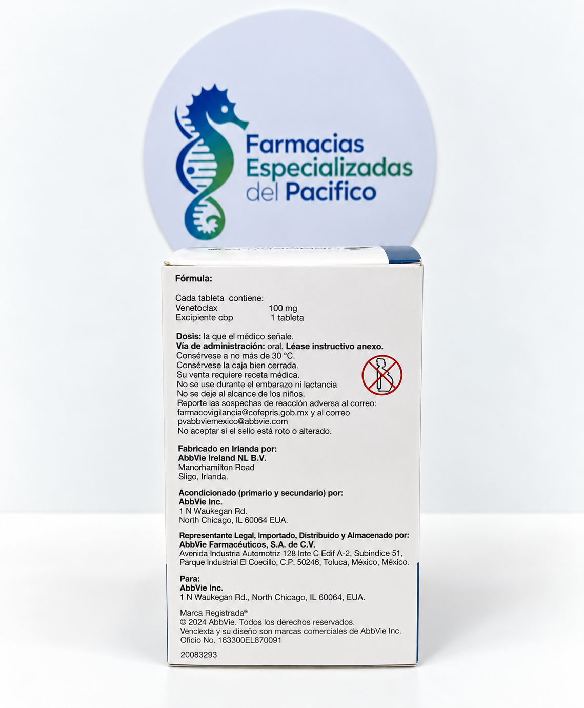 Venclexta 100mg (venetoclax) 120 tabletas Imagen 3